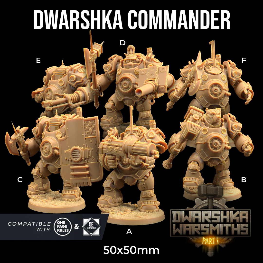 Dragons Trappers Lodge - Dwarshka Commander Mech (Large) - Dwarshka Warsmiths Pt. 1 2025 August