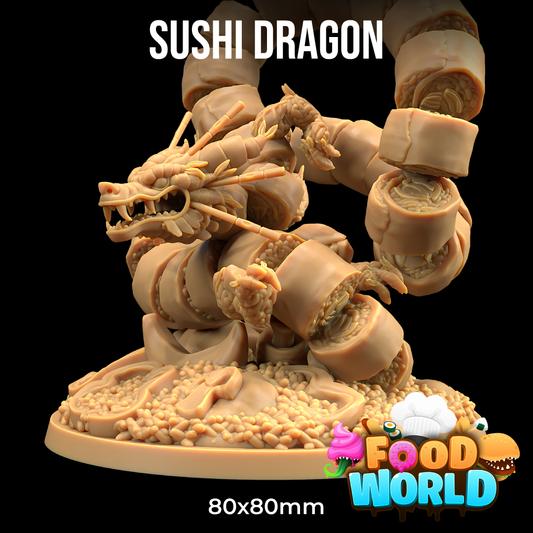 Dragons Trappers Lodge - Sushi Dragon (Huge) - Food World 2025 March