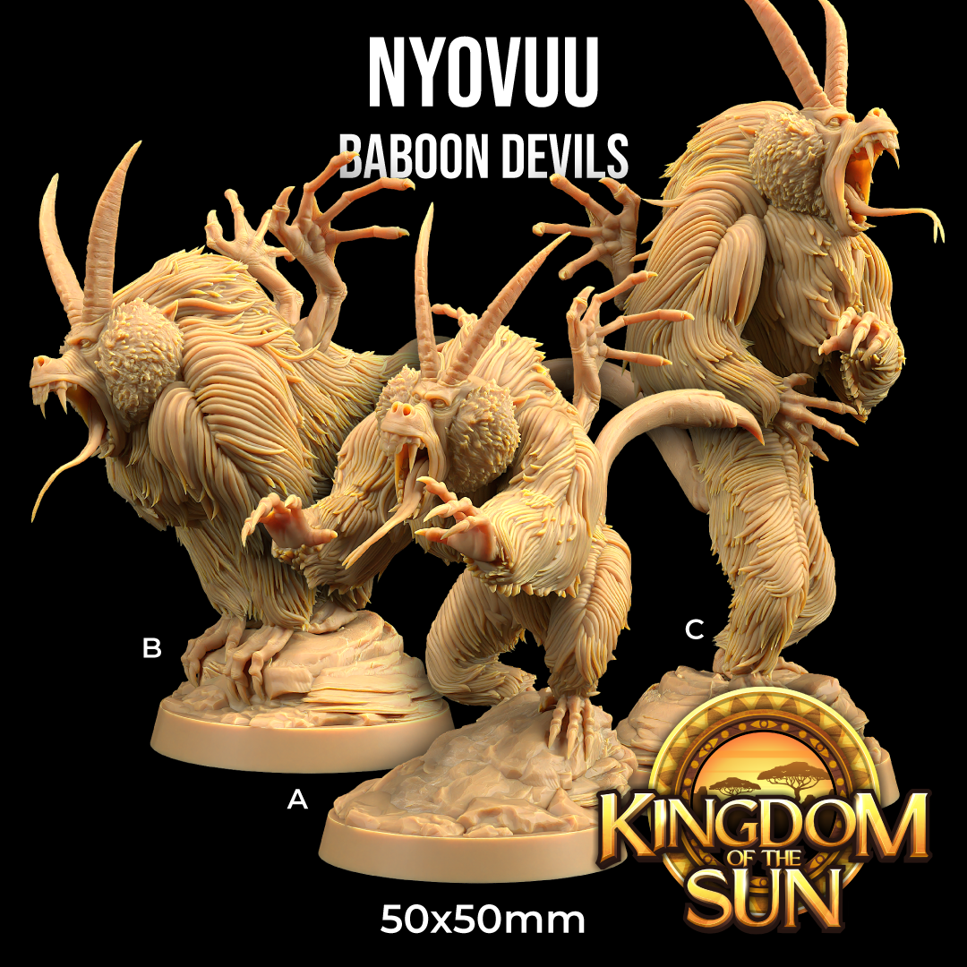 Dragons Trappers Lodge - Nyovuu, Baboon Devils (Large) - Kingdom of the Sun 2025 April