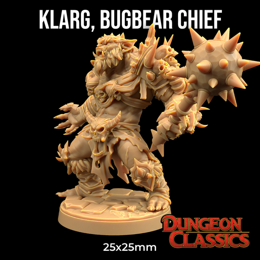 Dungeon Classics -  Klarg Bugbear Chief 2024 October Release 35mm