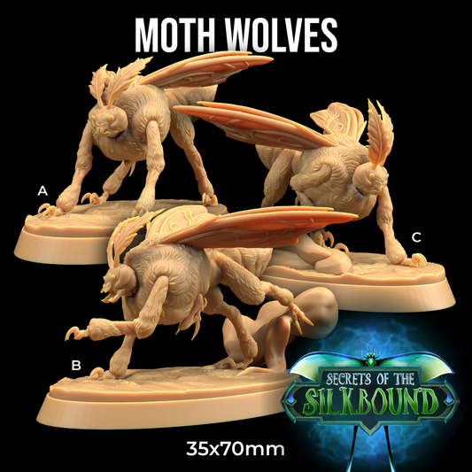 Dragons Trappers Lodge - Moth Wolves (Large) - Secrets of The Silkbound 2025 July