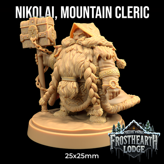 Dragons Trappers Lodge - Nicolai, Dwarf Cleric - Tales From Frosthearth Lodge 2025 January