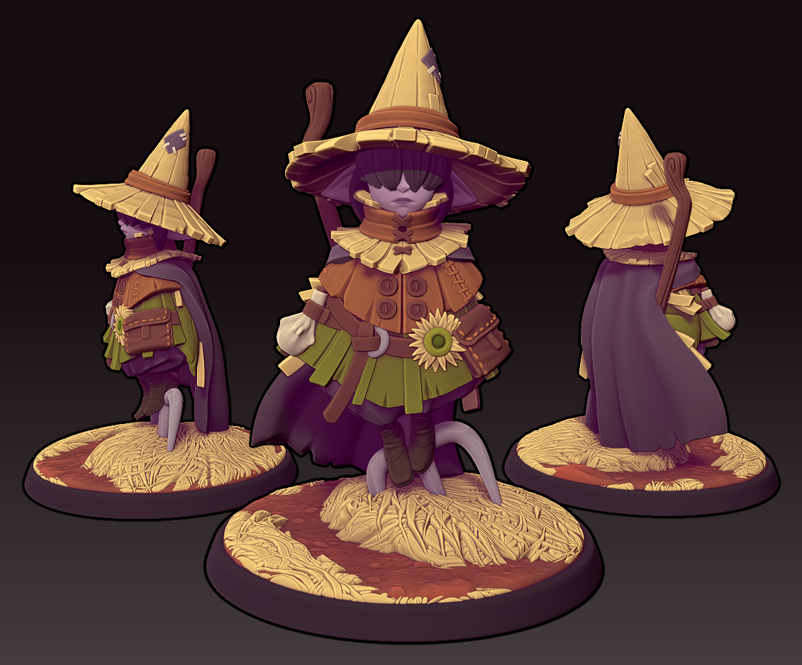 Twin Goddess Miniatures - Pepo the pumpkin wizard - 2025 October