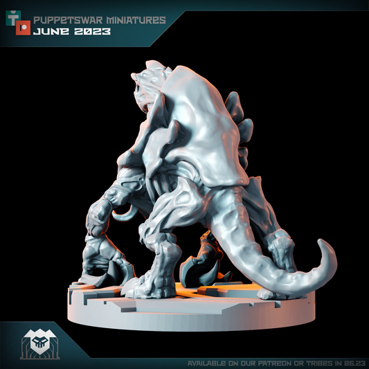Puppetswar Miniatures - Cannon Ttrooper 4 (4 heads included) , Tyranids - Warhammer 40K 2023 June