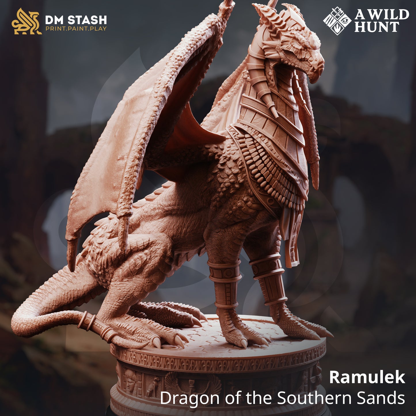 DM Stash - Ramulek, Dragon of the Southern Sands (Huge) - A Wild Hunt 2025 November