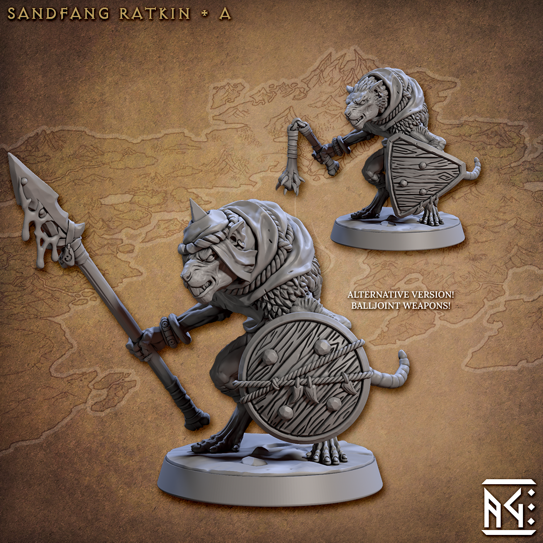 Artisan Guild - Ratfolk Sandfang Ratkin A - Sandfang Ratkins 2023 July