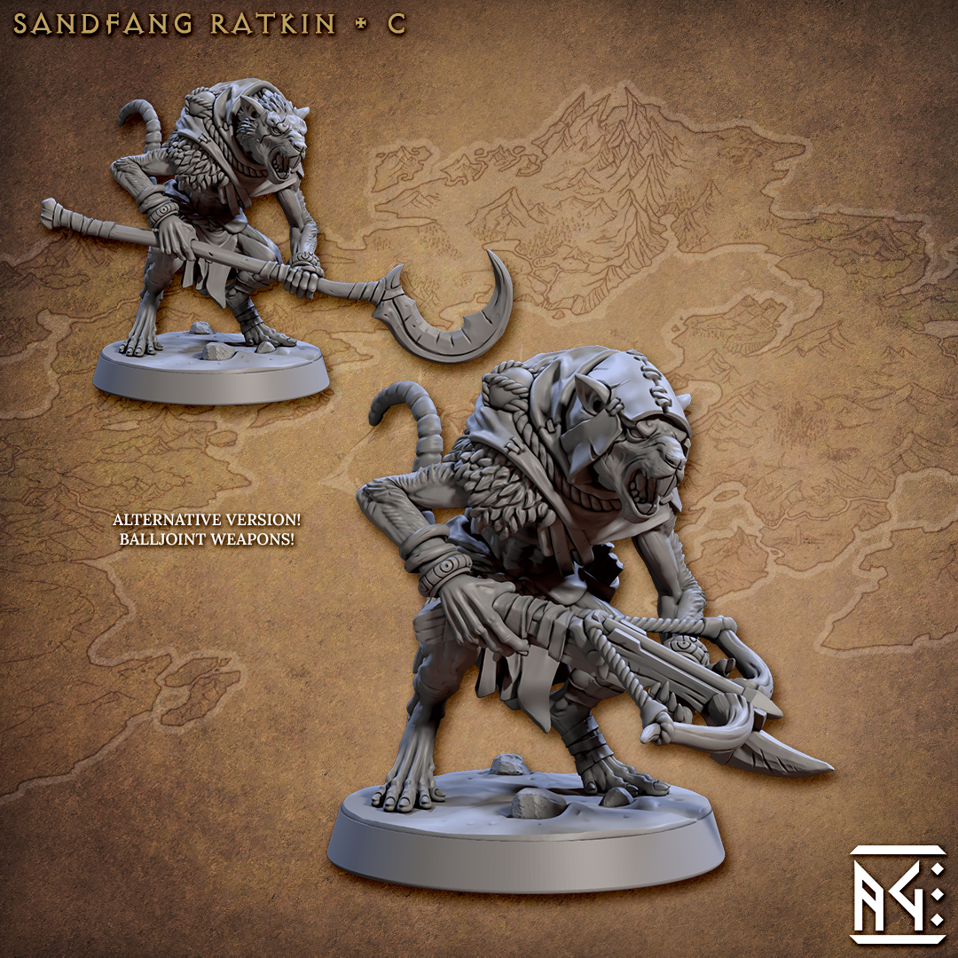 Artisan Guild - Ratfolk Sandfang Ratkin C - Sandfang Ratkins 2023 July