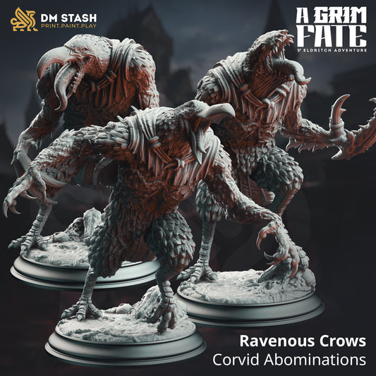 DM Stash -  Ravenous Crows, Corvid Abominations - A Grim Fate 2024 June