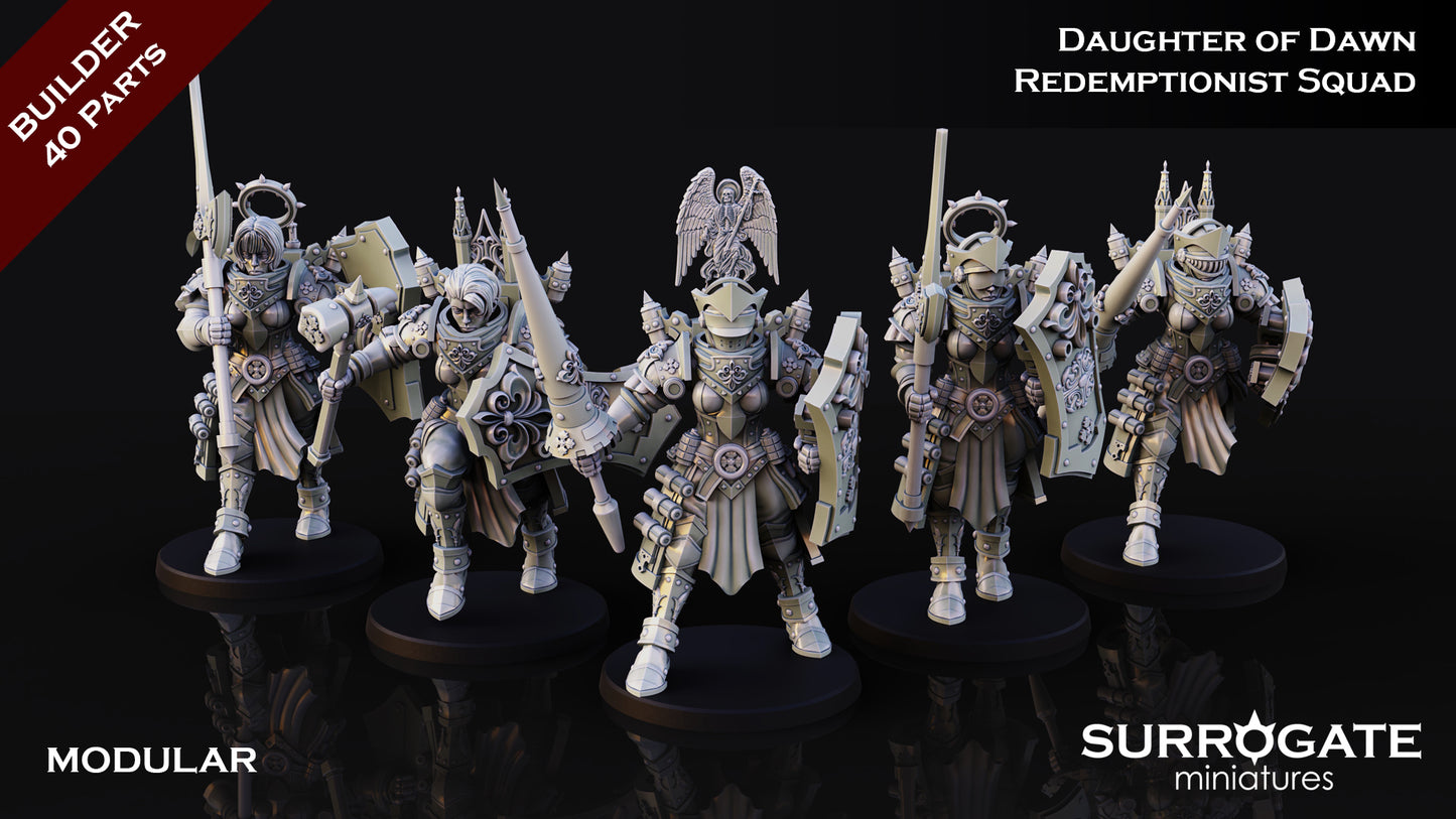 Surrogate Miniatures - Redemptionist Squad, Adepta Sororitas - 2024 June
