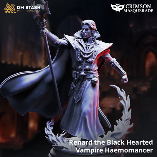 DM Stash - Renard the Black Hearted, Vampire Haemomancer - Crimson Masquerade 2025 September