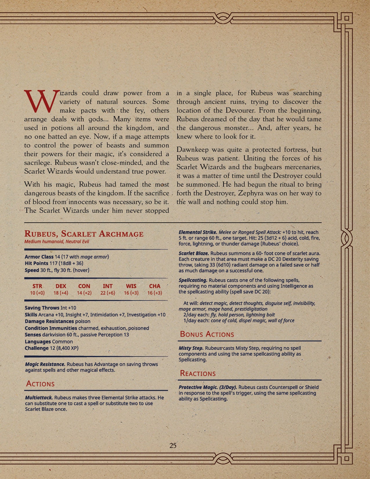 Loot Studio - Rubeus Scarlet Archmage (Large) - Dawnkeep Assault 2025 November