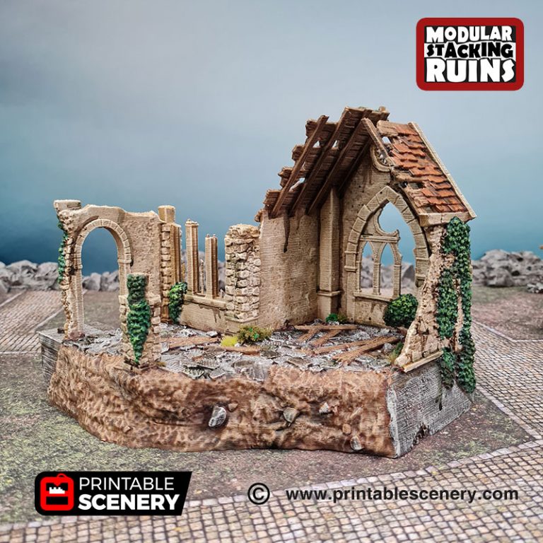 Printable Scenery - Bell Tower and Sept, Terrain.