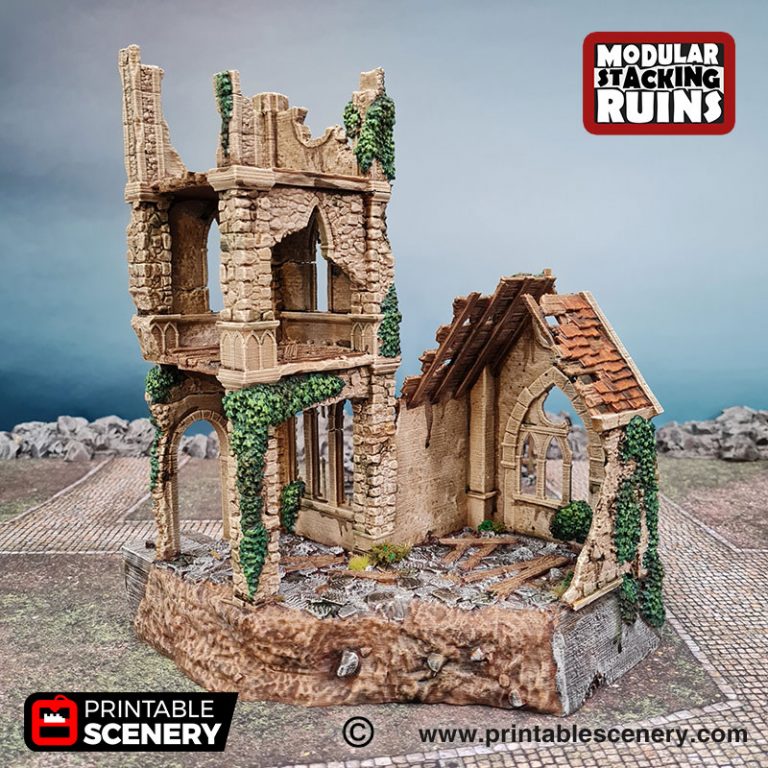 Printable Scenery - Bell Tower and Sept, Terrain.