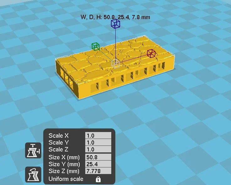 Printable Scenery - Rustic Stone Floor, Clorehaven City