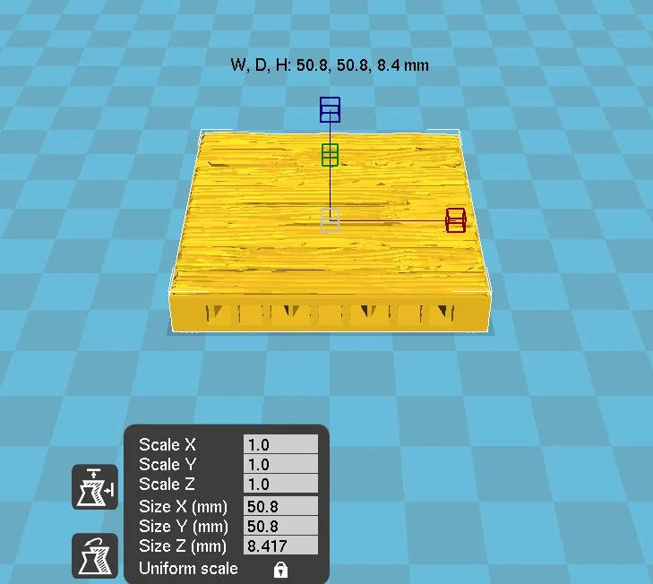 Printable Scenery - Rustic Wooden Floor, Clorehaven City