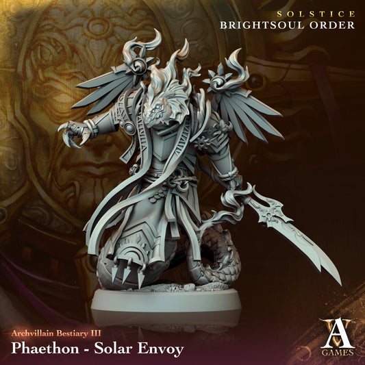 Archvillain Games - Phaethon Solar Envoy Archvillain Bestiary Vol. 3 Solstice - Brightsoul Order 2023 November