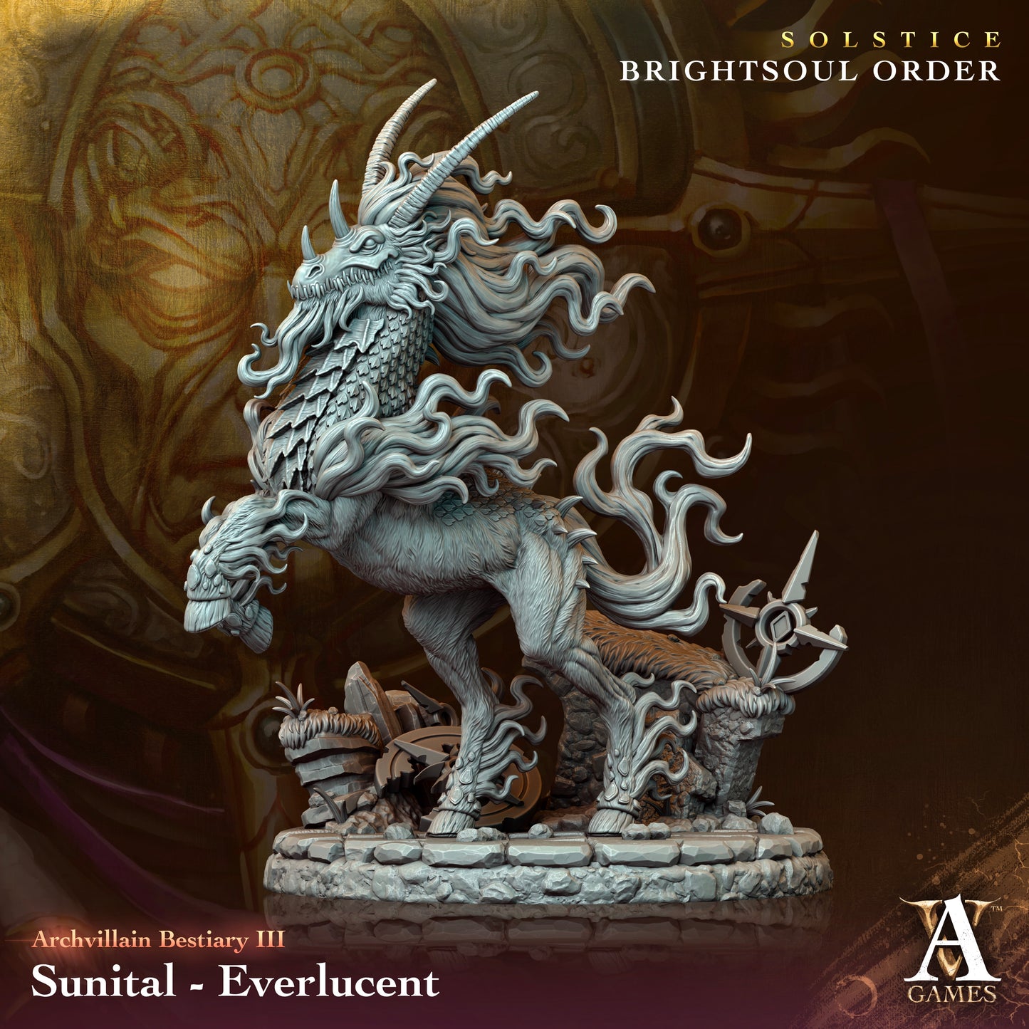 Archvillain Games - Sunital Everlucent Archvillain Bestiary Vol. 3 Solstice - Brightsoul Order 2023 November