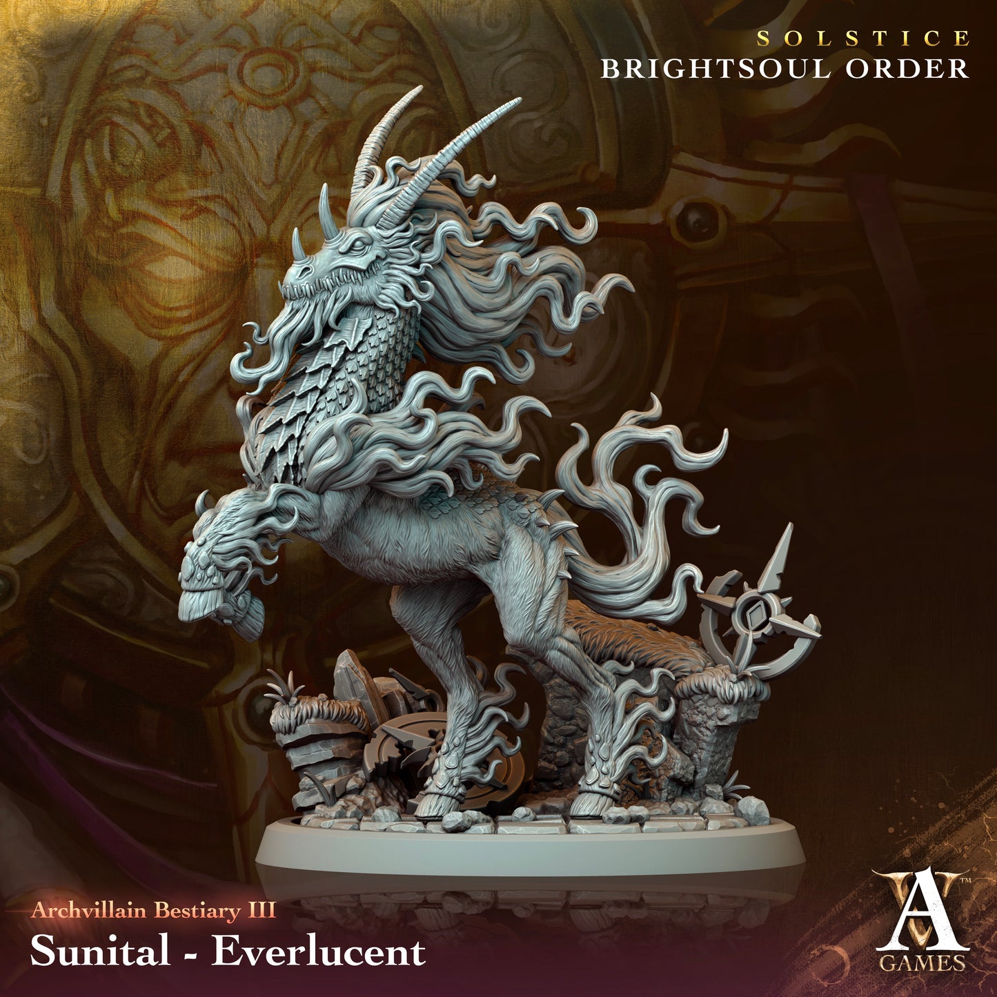 Archvillain Games - Sunital Everlucent Archvillain Bestiary Vol. 3 Solstice - Brightsoul Order 2023 November