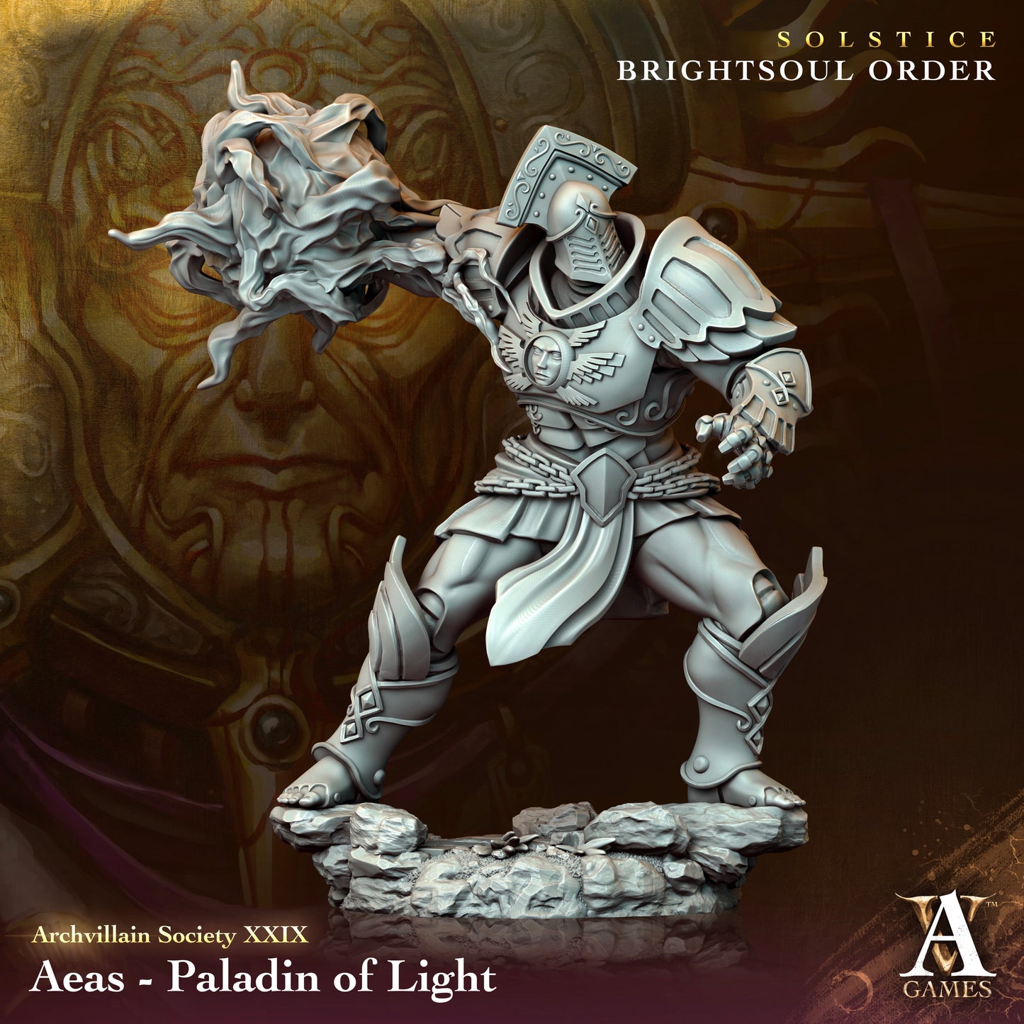 Archvillain Games - Aeas Paladin of Light Archvillain Society Vol. 29 Solstice - Brightsoul Order 2023 november