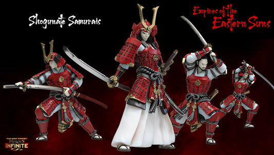 Heroes Infinite Raging Heores -  Shogunate Samurai -  Empires of the Eastern Suns No.22 2022 January