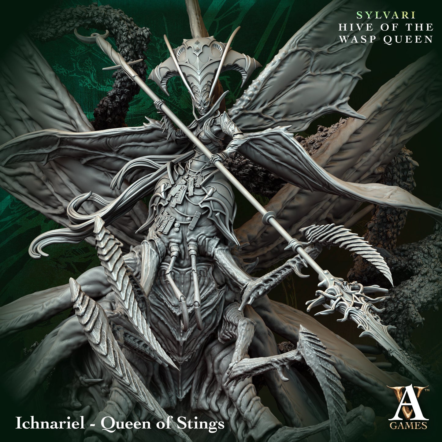 Archvillain Games - Ichnariel, Queen of Stings (Large) - Sylvari - Hive of the Wasp Queen 2025 May