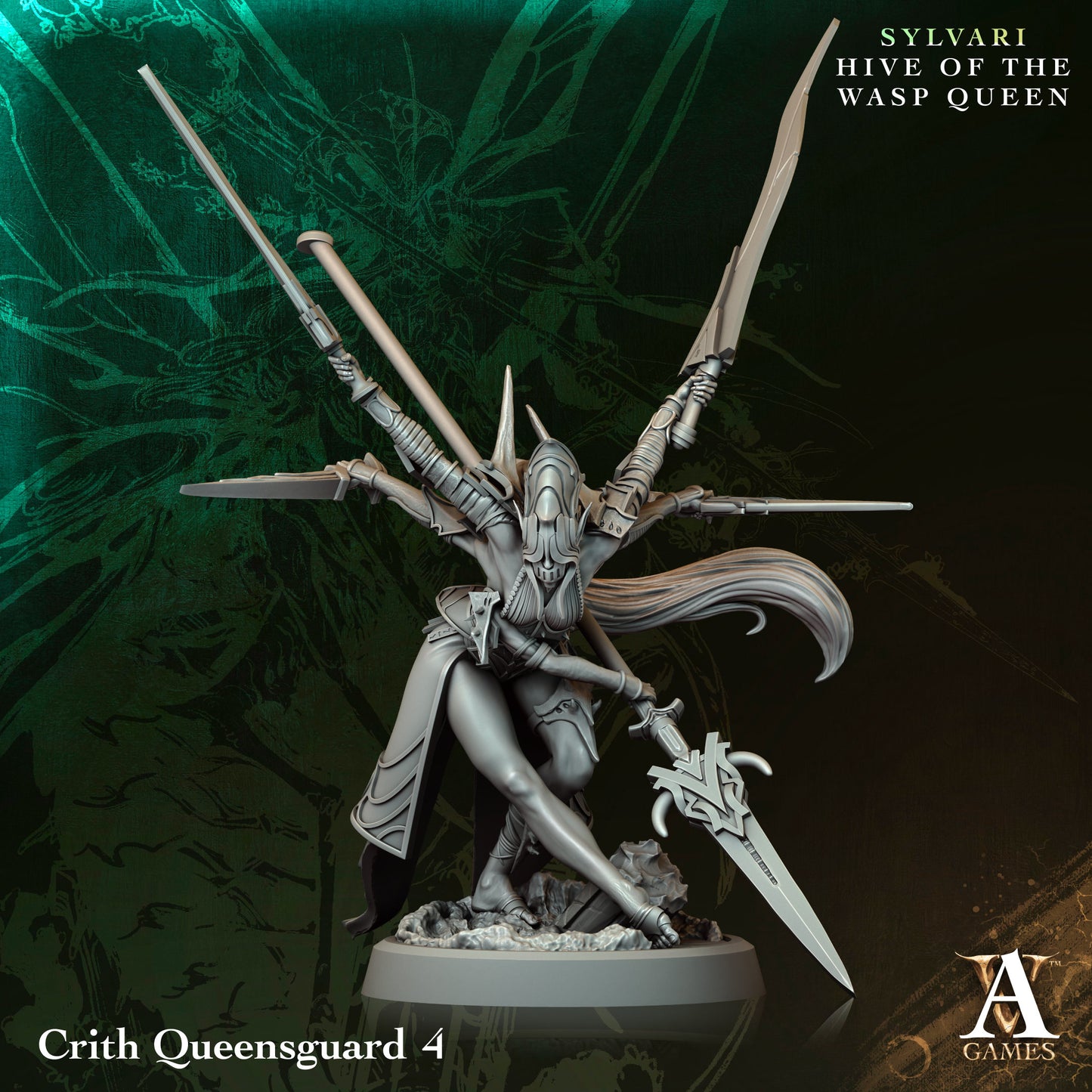 Archvillain Games - Crith Queensguard 4 - Sylvari - Hive of the Wasp Queen 2025 May