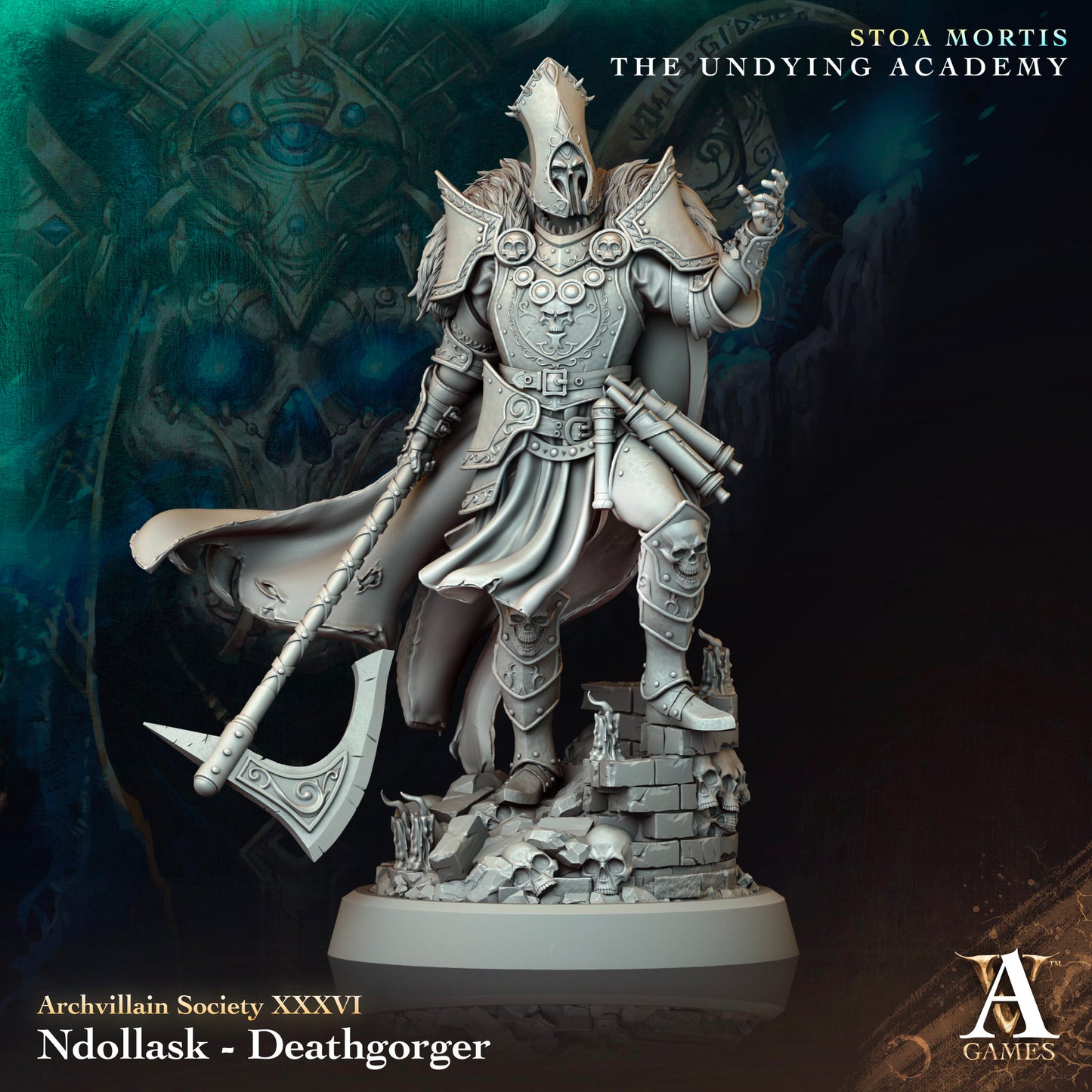 Archvillain Games - Ndollask, Deathgorger - Archvillain Society Vol. XXXVI - Stoa Mortis, The Undying Academy 2024 June