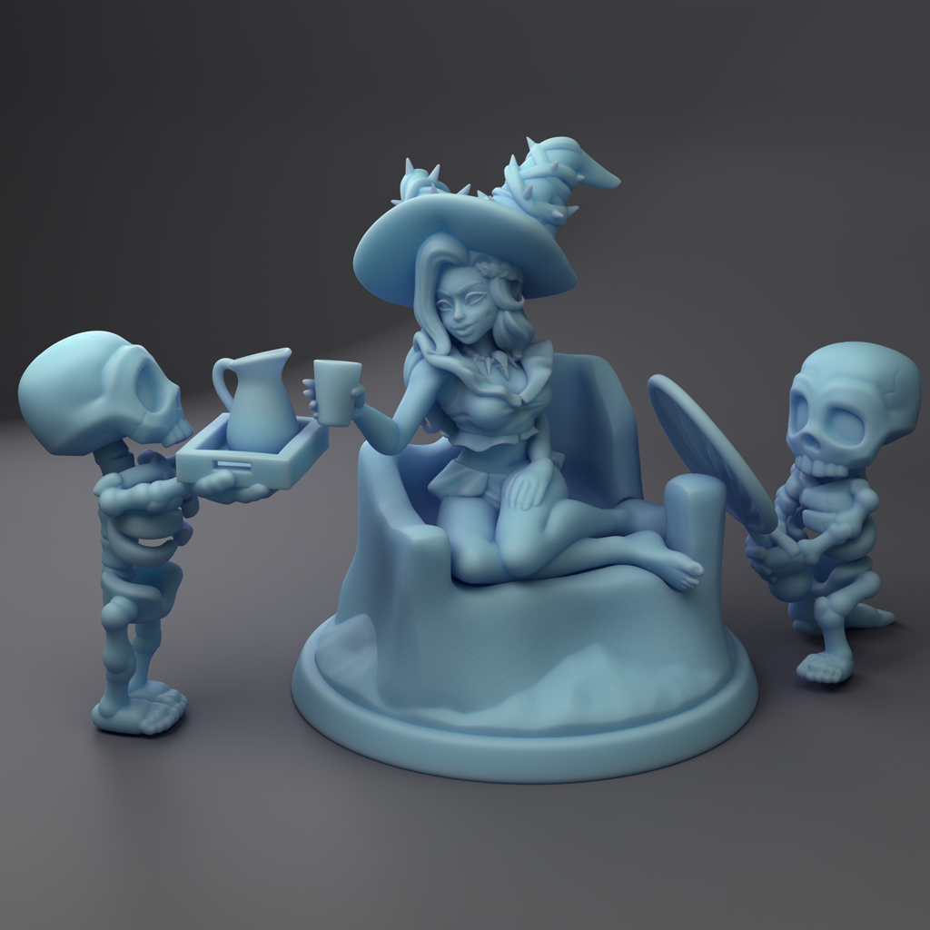 Twin Goddess Miniatures - Necromancer Beach Lounger - Summer Sale 2022 July