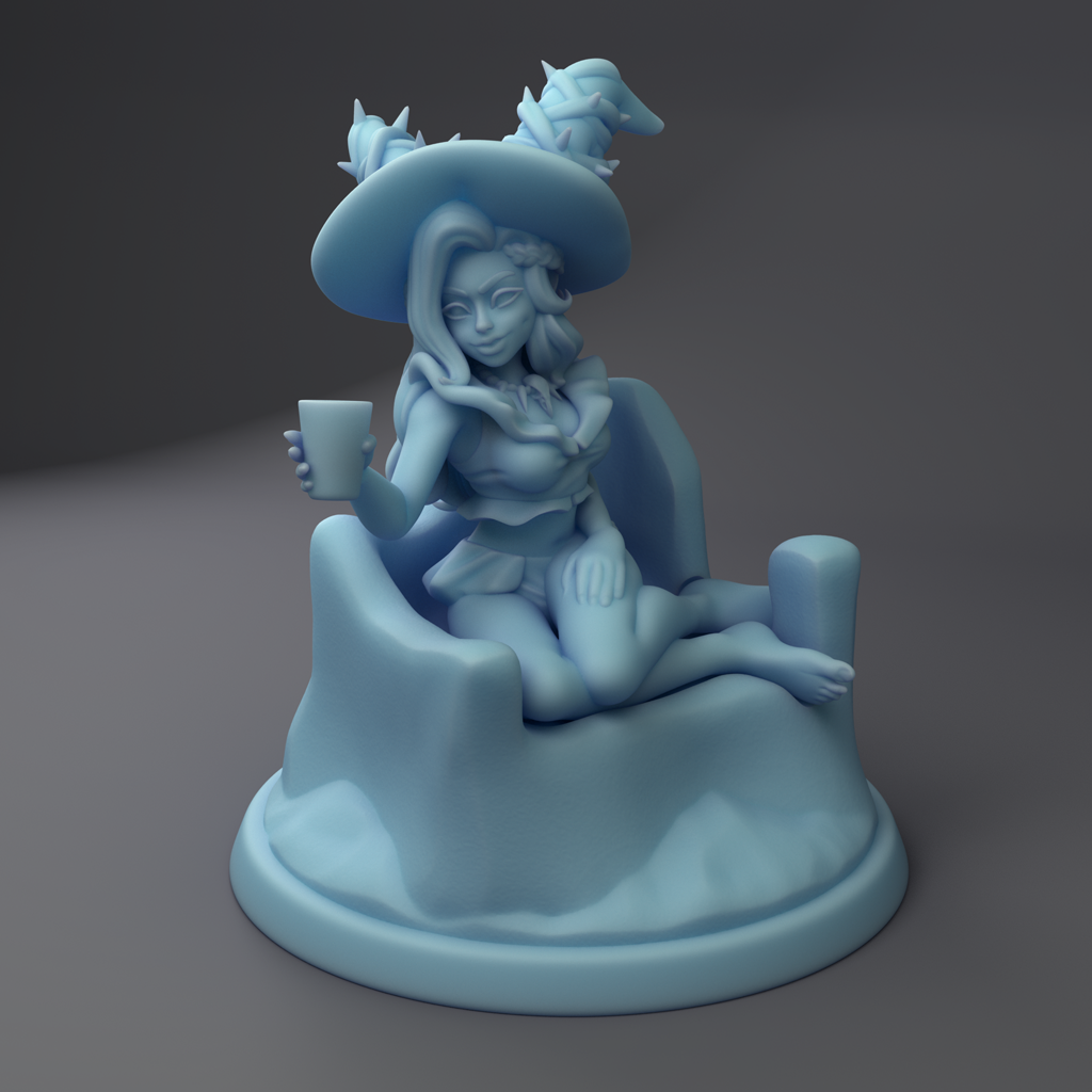 Twin Goddess Miniatures - Necromancer Beach Lounger - Summer Sale 2022 July
