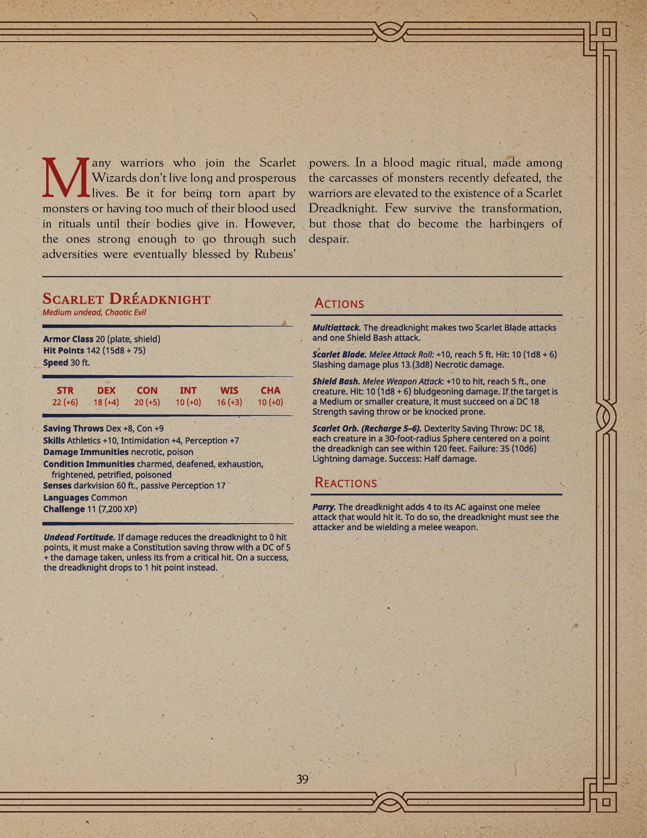 Loot Studio - Scarlet Dread knight - Dawnkeep Assault 2025 November