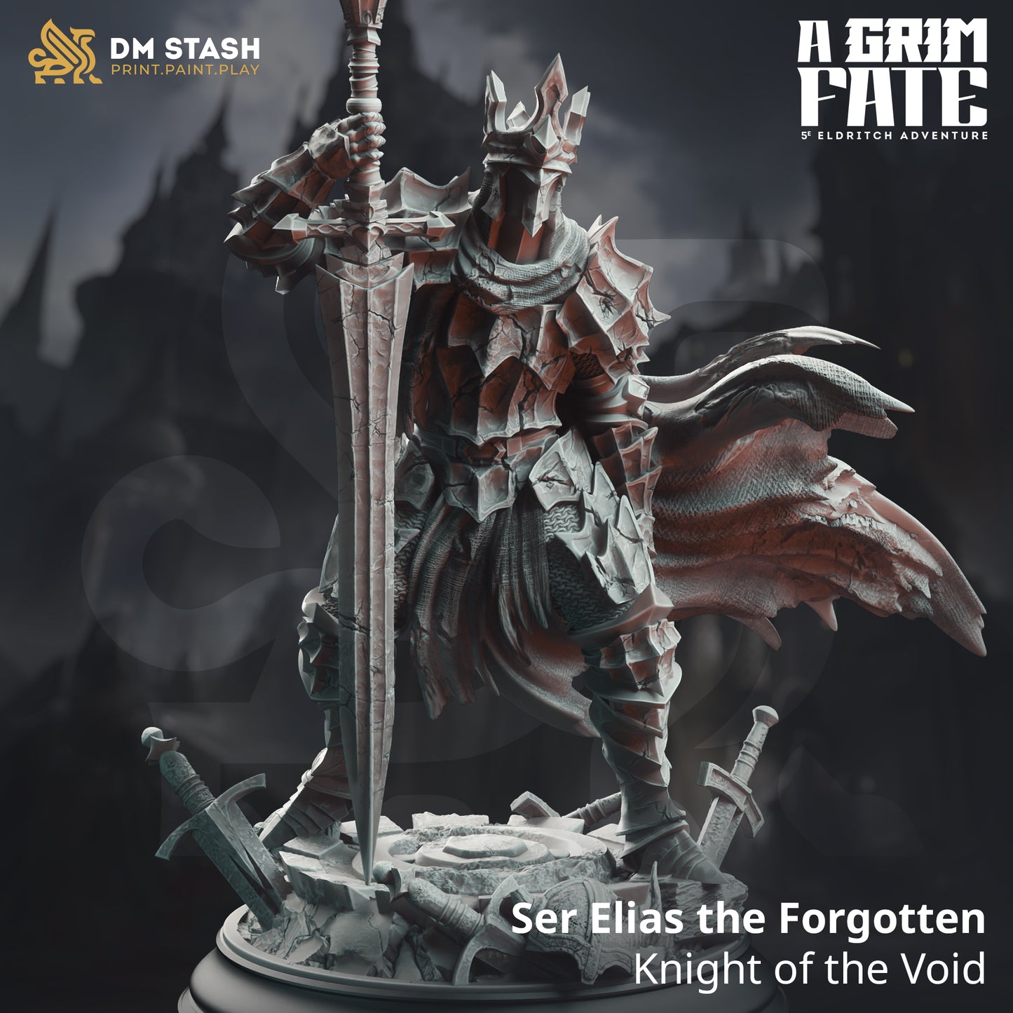 DM Stash -  Ser Elias The Forgotten, Knight of the Void - A Grim Fate 2024 JUne