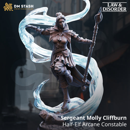 DM Stash - Sergeant Molly Cliffburn, Half-Elf Arcane Constable - Law & Disorder 2025 December