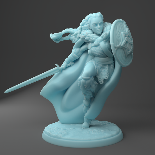 Twin Goddess Miniatures - Hildë the Shieldmaiden -  2021 March