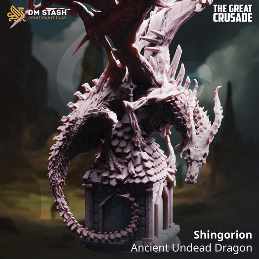 DM Stash - Shingorion, Ancient Undead Dragon (Gargantuan) - Achtum of the Meadow 2026 January
