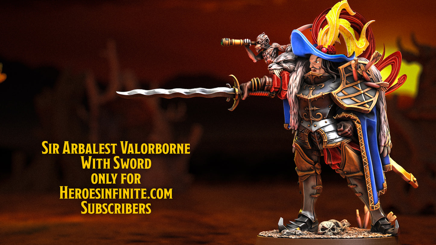 Heroes Infinite Raging Heores - Sir Arbalest Valorborne - 2024 Mortenburg Chronicles - Hive of the Wa´Kura Termigants #56