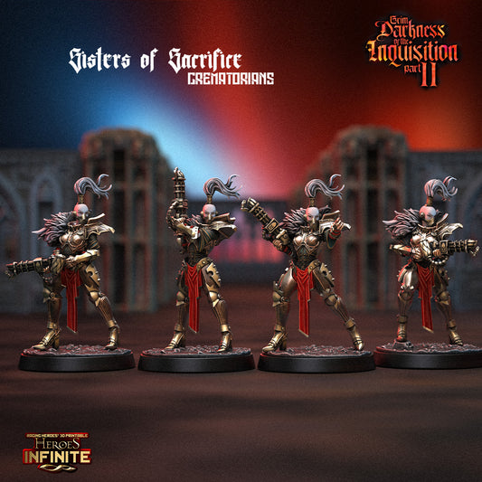 Heroes Infinite Raging Heores - Sisters of Silence Crematorians, Adeptus Astra Telepathica  - Grim Darkness of the Inquisition 2 #40