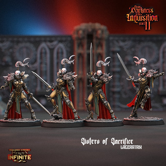 Heroes Infinite Raging Heores - Sisters of Silence Laceratrix, Adeptus Astra Telepathicas  - Grim Darkness of the Inquisition 2 #40