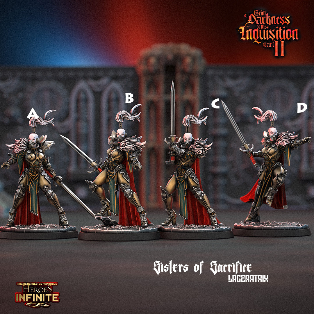 Heroes Infinite Raging Heores - Sisters of Silence Laceratrix, Adeptus Astra Telepathicas  - Grim Darkness of the Inquisition 2 #40