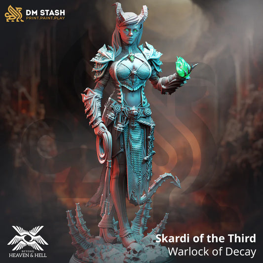 DM Stash - Skardi of the Third,  Tiefling Warlock of Decay - Beyond Heaven and Hell 2023-10