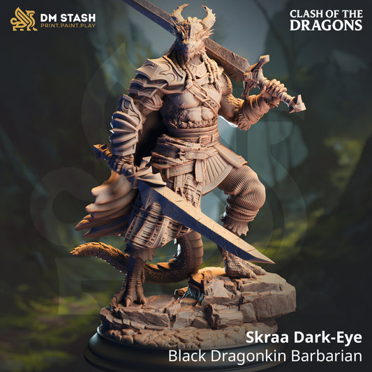 DM Stash - Skraa Dark Eye, Black Dragonborn Barbarian - Clash of Dragons 2025 June