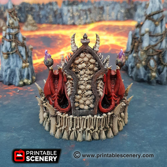 Printable Scenery - Skull Throne - Demons Terrain