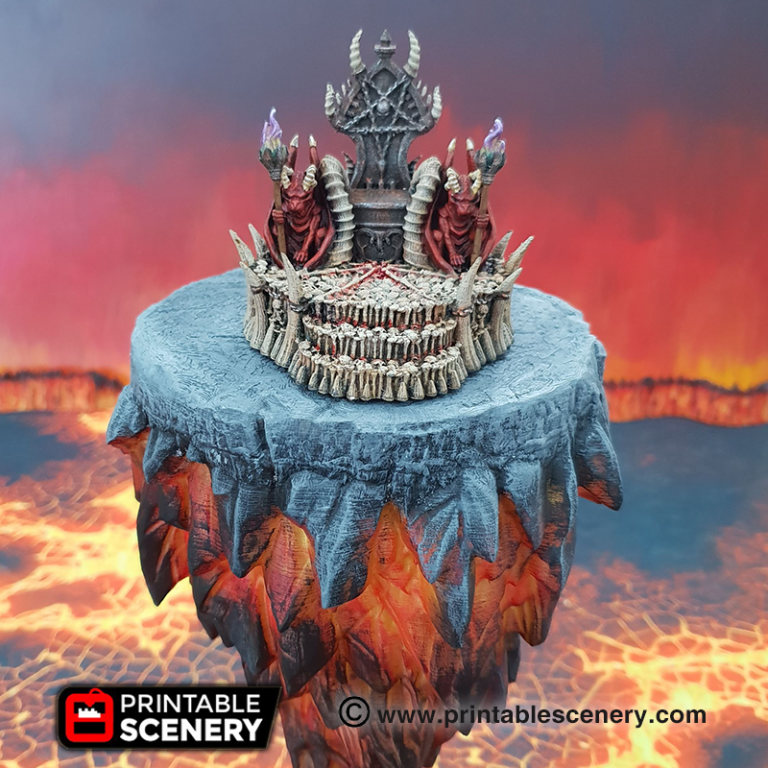 Printable Scenery - Skull Throne - Demons Terrain
