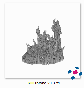 Printable Scenery - Skull Throne - Demons Terrain