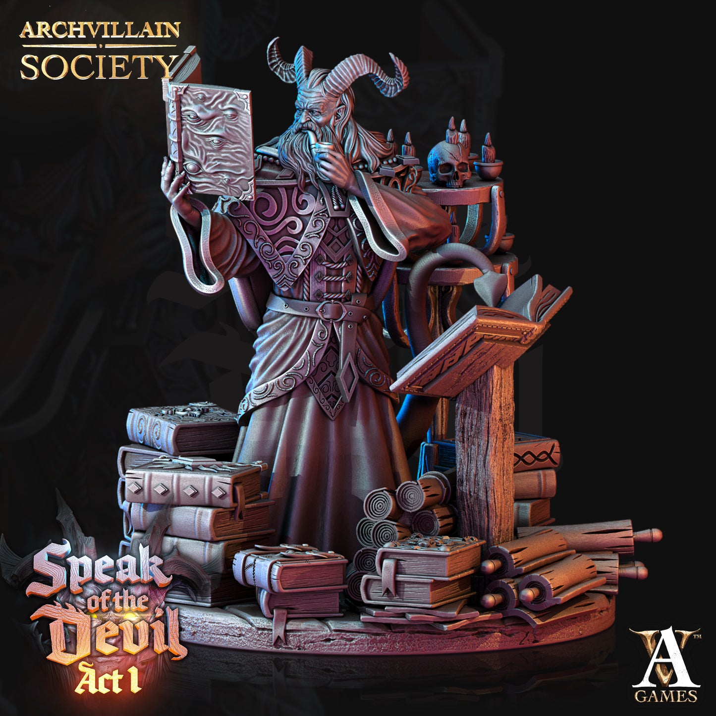 Archvillain Games - Uryan Tiefling Wizard Archvillain Society Vol. 1 Speak of the Devil 2021 July