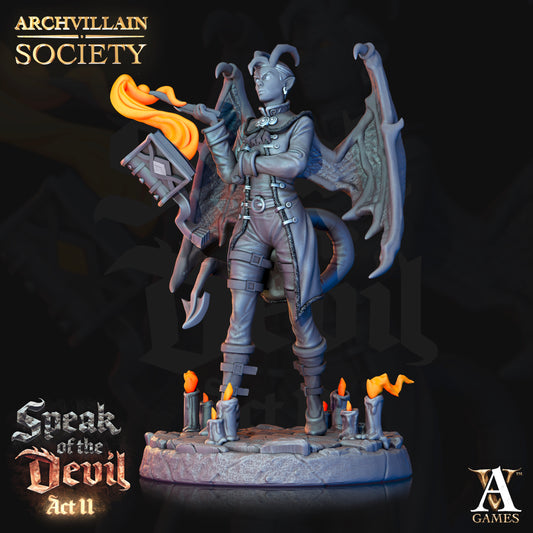 Archvillain Games - Jillian Redsoul Tiefling Sorcerer Archvillain Society Vol. 13 Speak of the Devil 2 2022 July