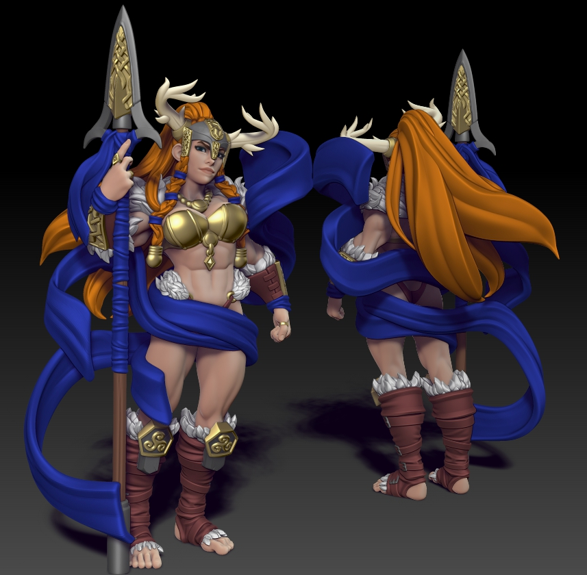 Twin Goddess Miniatures - Styrkja Warrior - Goddess 2024 April