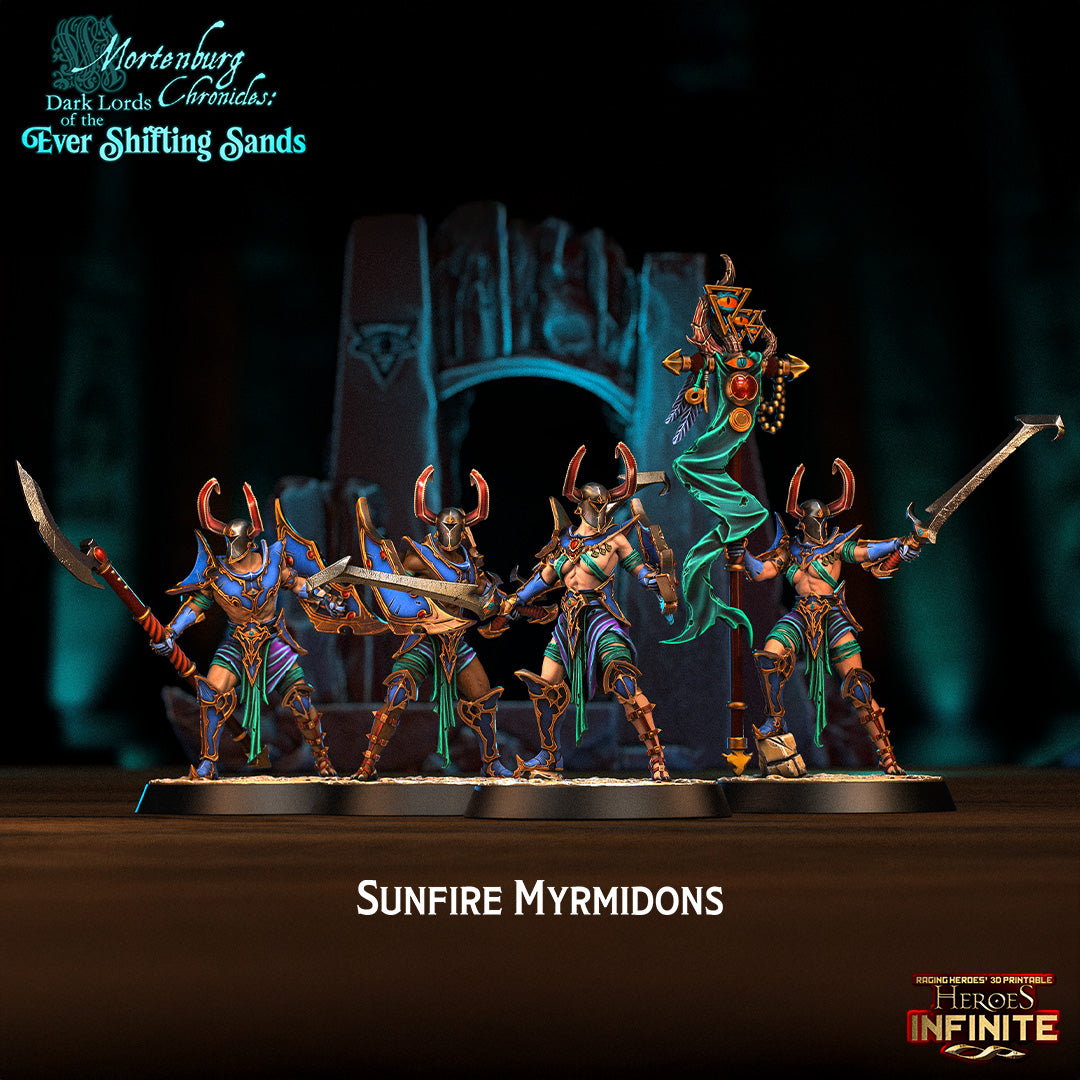 Heroes Infinite Raging Heores - Sunfire Myrmidons, Tzeentch Disciples - Mortenburg Chronicles 2025 April