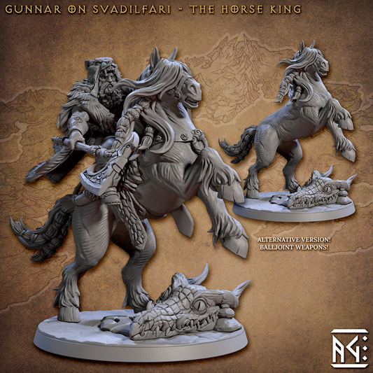 Artisan Guild - Gunnar on Svadilfari, the Horse King - Skutagaard Northmen Saga 2023 August