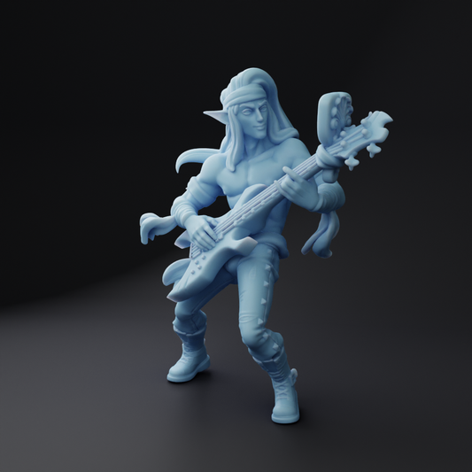 Twin Goddess Miniatures - Syiva, Elf Bard - Bardic Beatdown