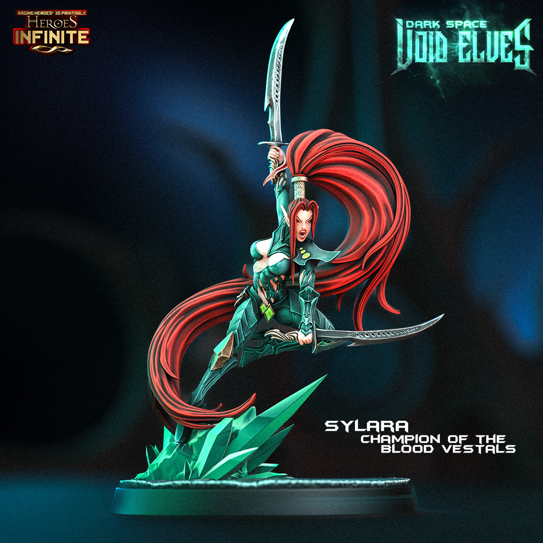 Heroes Infinite Raging Heores - Sylara, Champion of the Blood Vestals - Dark Space Void Elves #44 2023 November